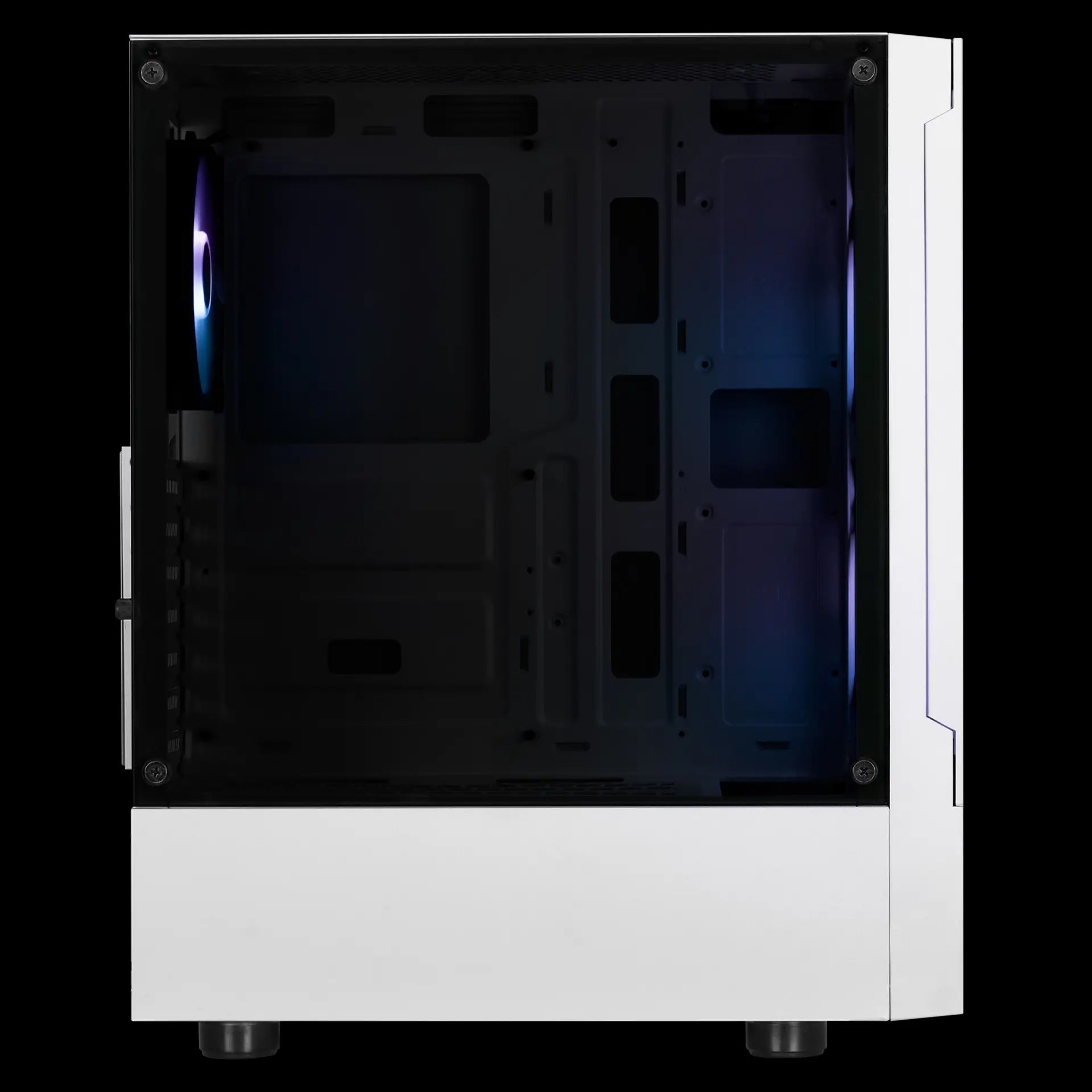 GAMDIAS Talos E3 Mesh Mid-Tower Tempered Glass ATX Gaming Case – White - كيس