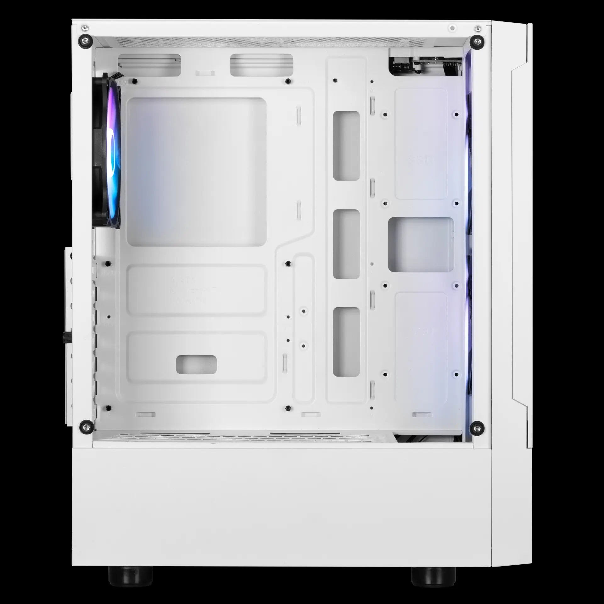 GAMDIAS Talos E3 Mesh Mid-Tower Tempered Glass ATX Gaming Case – White - كيس