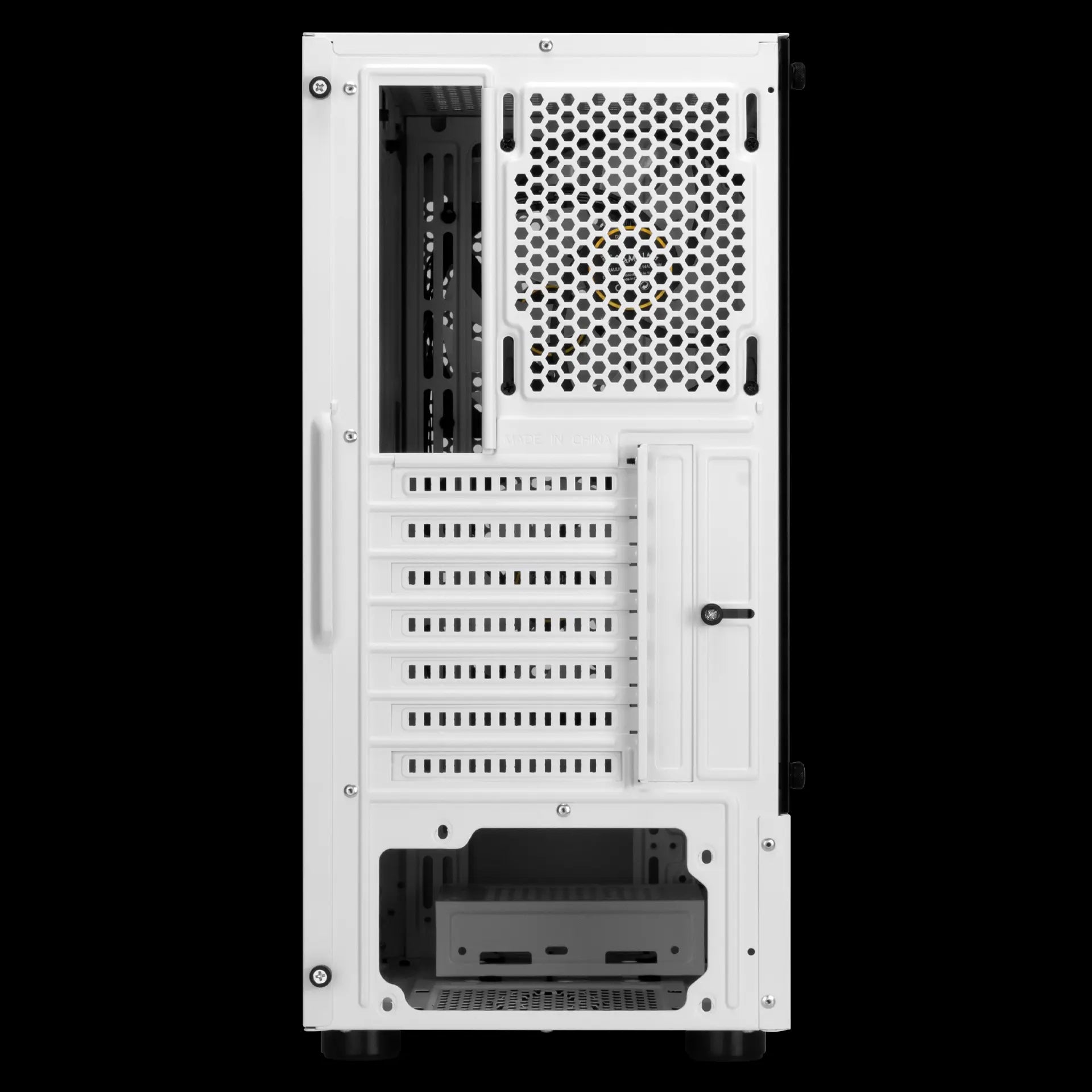 GAMDIAS Talos E3 Mesh Mid-Tower Tempered Glass ATX Gaming Case – White - كيس