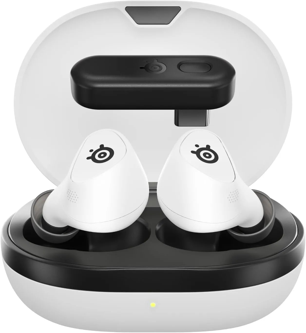 SteelSeries Arctis GameBuds for PC / PlayStation Wireless Gaming Earbuds White - سماعات بلوتوث