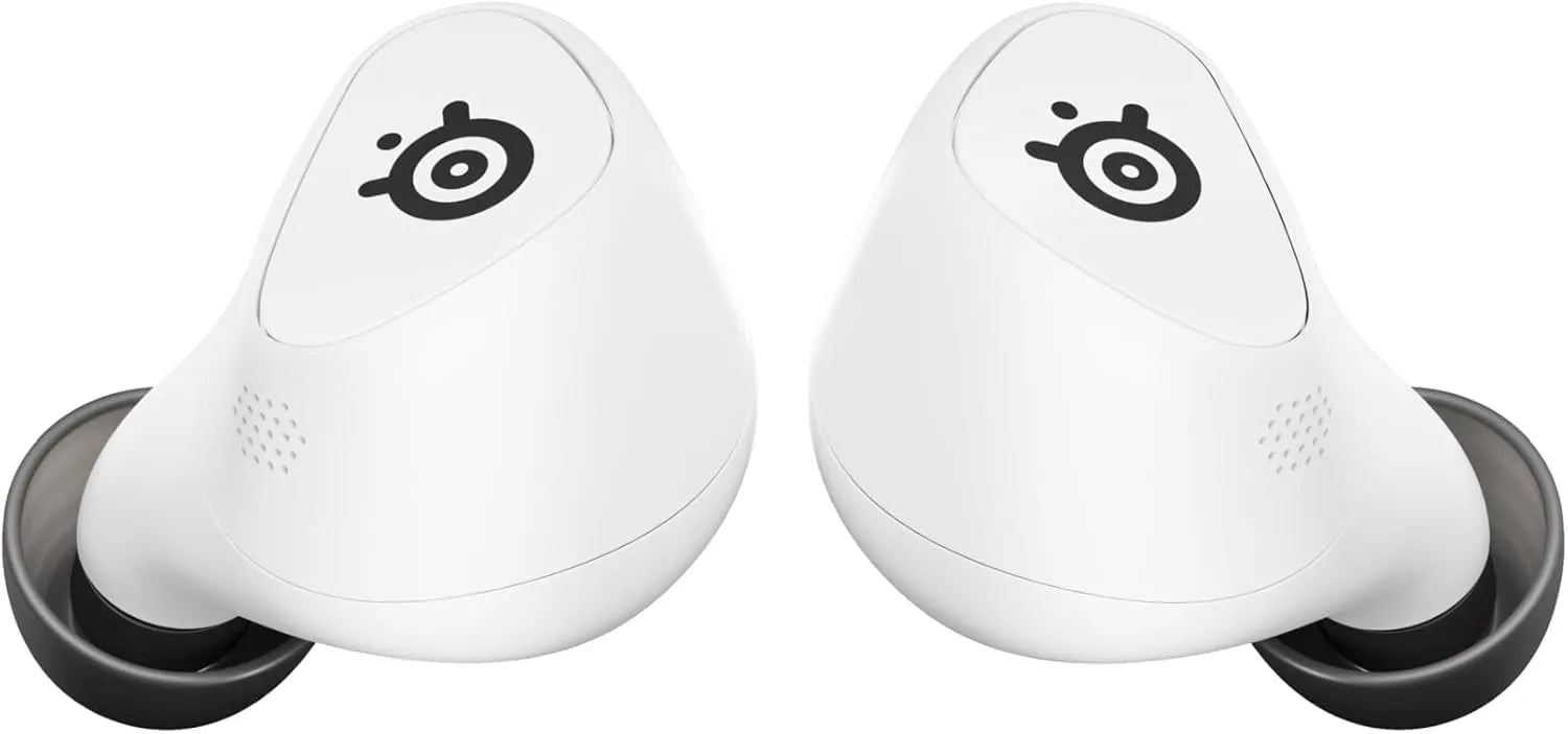 SteelSeries Arctis GameBuds for PC / PlayStation Wireless Gaming Earbuds White - سماعات بلوتوث