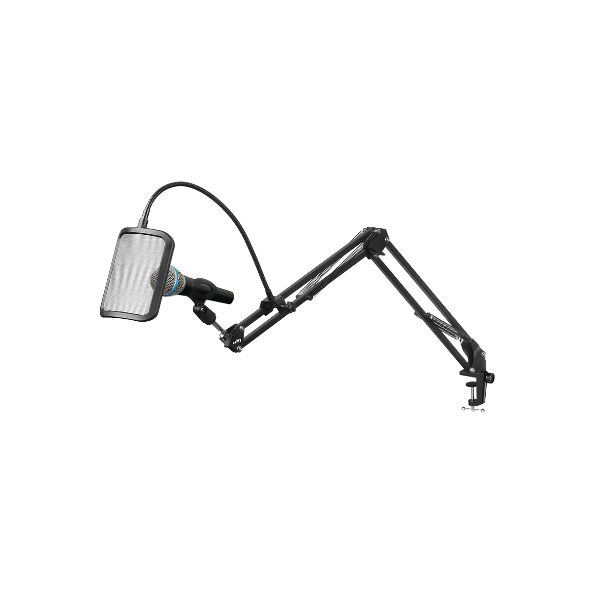Twisted Minds APEX Series Microphone Arm ( ARM ONLY ) - TM-AP89-I - 180° Adjustable Design, Dual Adjustable Arms, Up to 1kg Black - حامل مايك