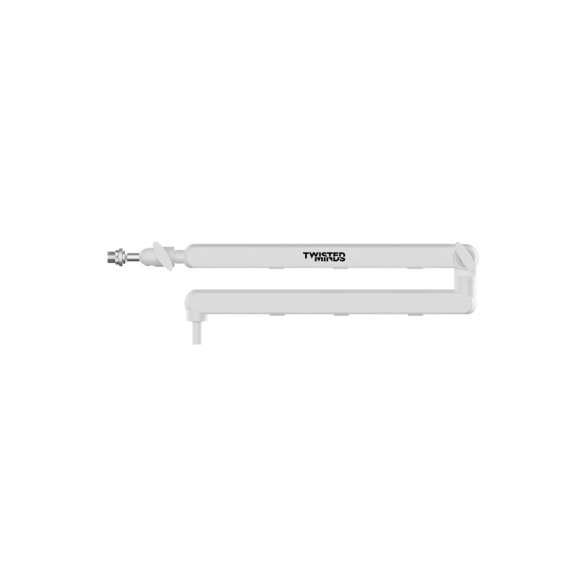 Twisted Minds Neo I Standard Series Pole Microphone Arm ( ARM ONLY ) - TM-NI01-SP - 360° Rotation, Dual Adjustable Arms, Up to 2kg, White - حامل مايك