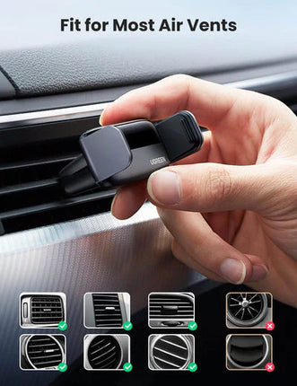 UGreen Air Vent Car Mount Phone Holder- Black - حامل هاتف