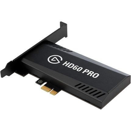 Elgato HD60 Pro، 1080p60 Capture and Passthrough، بطاقة التقاط PCIe، تقنية Low-Latency، PS5، PS4، Xbox Series X/S، Xbox One - أسود - بطاقة القاط 