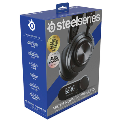 SteelSeries Arctis Nova Pro PC Wireless Compatible with PS4 / PS5 / PC - Black - سماعة إحترافية