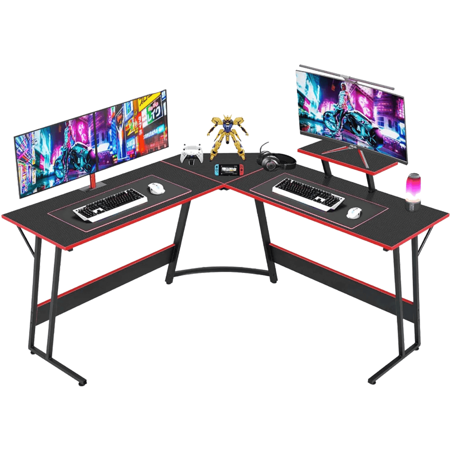 Multiple Computer Gaming Table Gaming Tables Qatar | PC Builder Qatar Ergonomic Setups – PC BUILDER ...