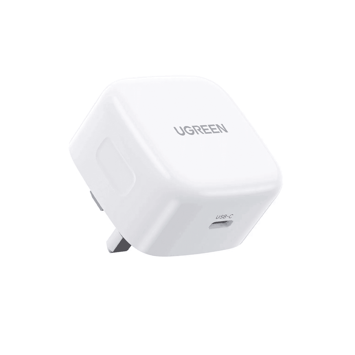 Ugreen 30W PD Fast Charger UK - White - شاحن Ugreen 30W PD Fast Charger UK - White - شاحن