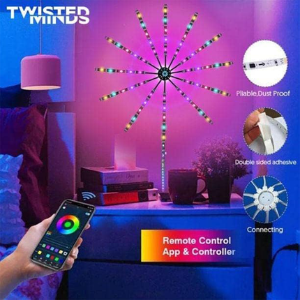 أضواء الألعاب النارية LED RGB الموسيقية من Twisted Minds، TM-FW-LED - إضاءة RGB