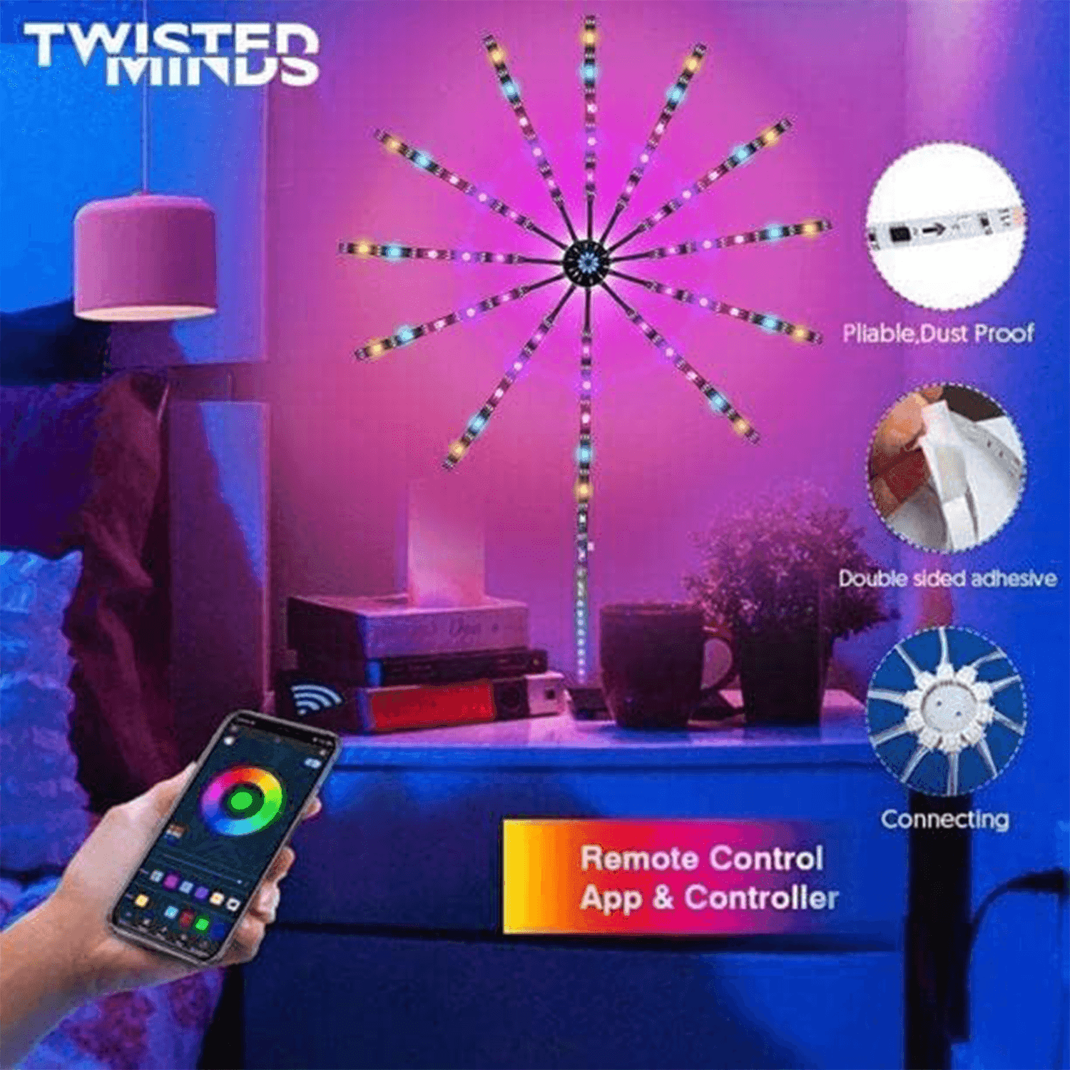 Twisted Minds Firework LED RGB Music Lights, TM-FW-LED - RGB إضاءة Twisted Minds Firework LED RGB Music Lights, TM-FW-LED - RGB إضاءة