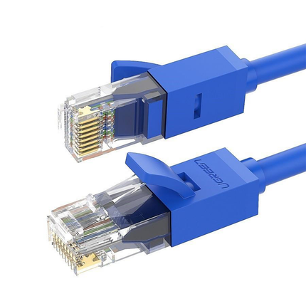 Ugreen كابل Cat 6 Round U/UTP Gigabit Ethernet - طول 15 متر - أزرق - كيبل نت 