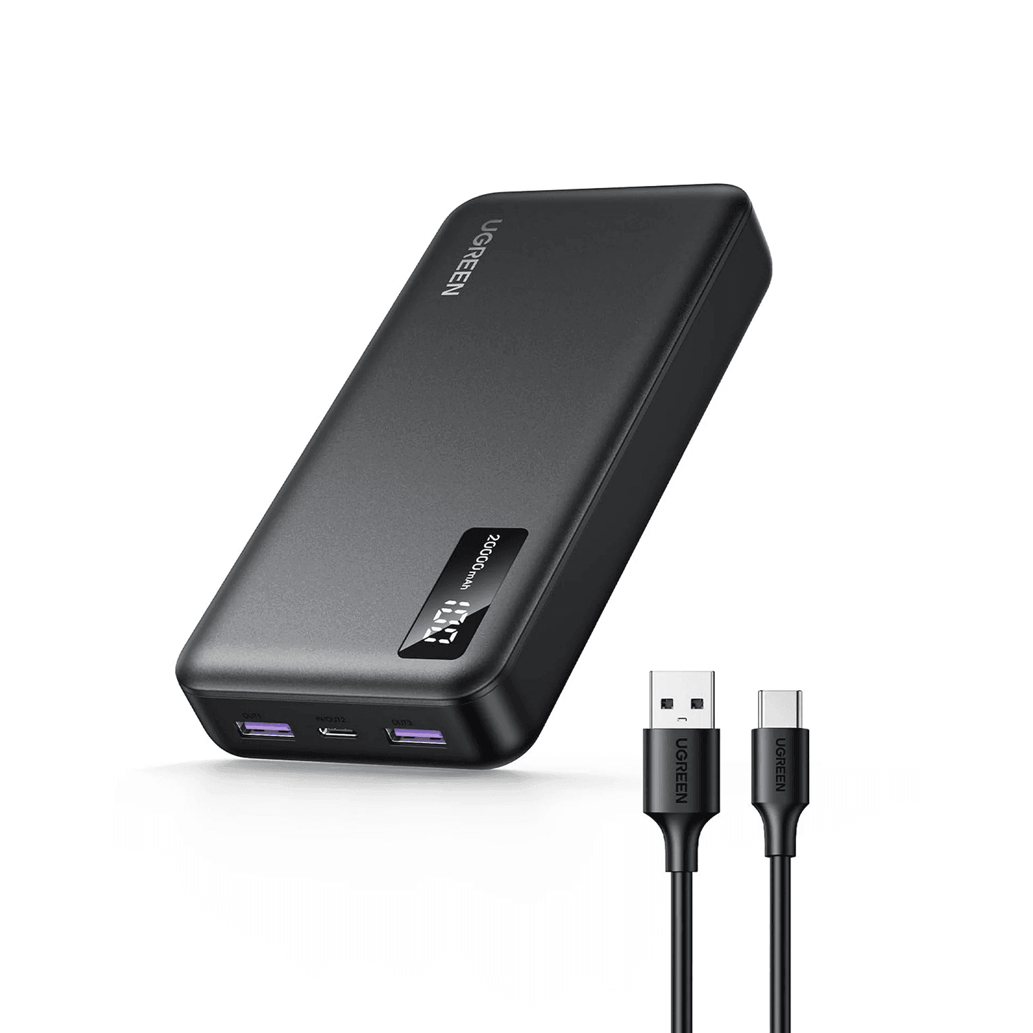 UGREEN Power Bank, 20000mAh 20W Portable Charger for IPHONE , SAMSUNG ,APPEL AND MORE - باور بانك UGREEN Power Bank, 20000mAh 20W Portable Charger for IPHONE , SAMSUNG ,APPEL AND MORE - باور بانك