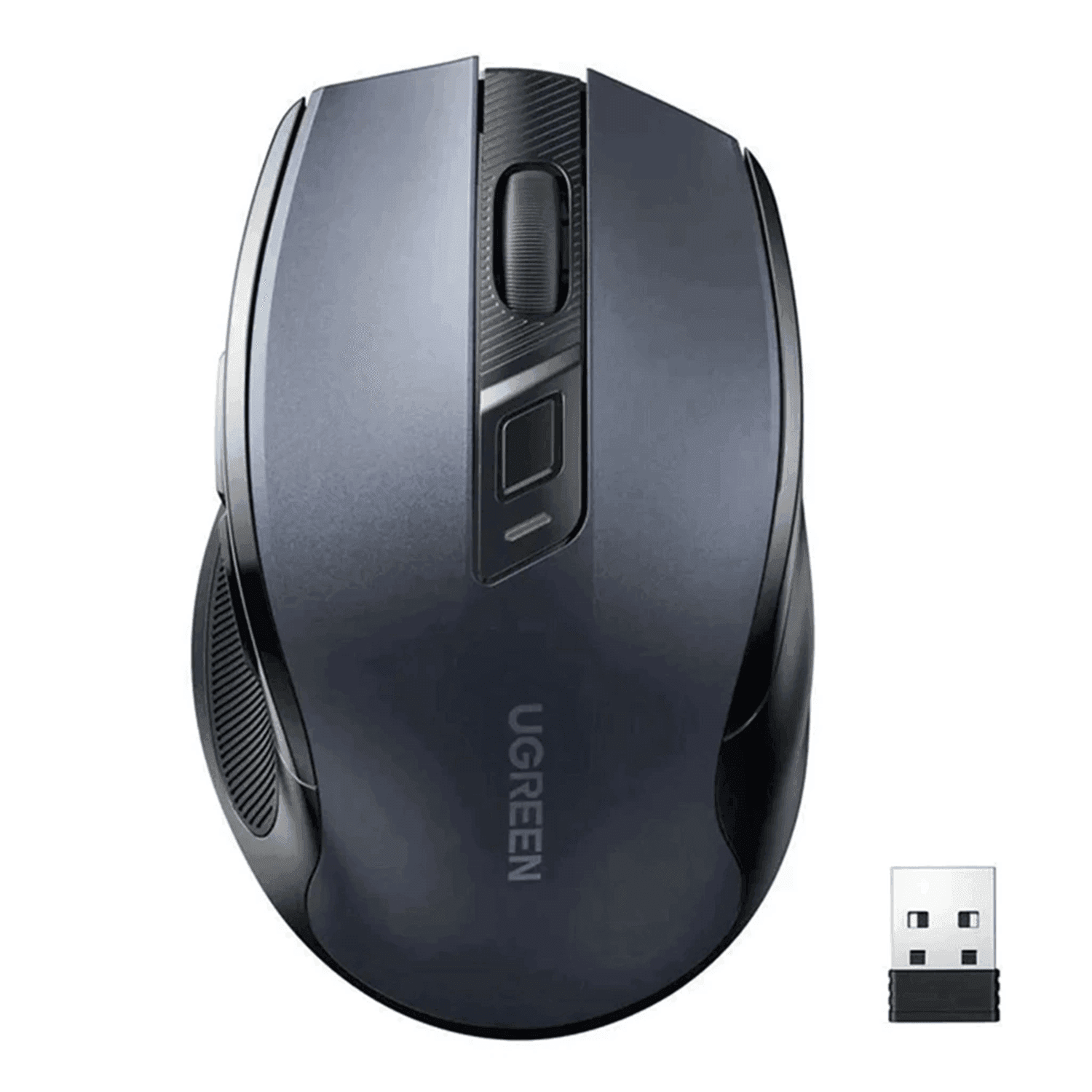 Ugreen Ergonomic USB optical wireless mouse 2.4GHz 4000 DPI black - ماوس مكتبي Ugreen Ergonomic USB optical wireless mouse 2.4GHz 4000 DPI black - ماوس مكتبي
