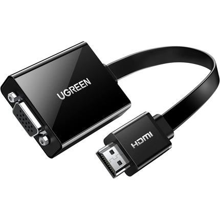 محول UGREEN HDMI إلى VGA + 3.5 مم صوت مع منفذ الطاقة - كيبل 