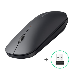 UGREEN 2.4G Silent Wireless Computer Optical Mouse With USB Receiver, 4000 DPI for PC, Laptop, Computer, Chromebook, MacBook black -  ماوس مكتبي