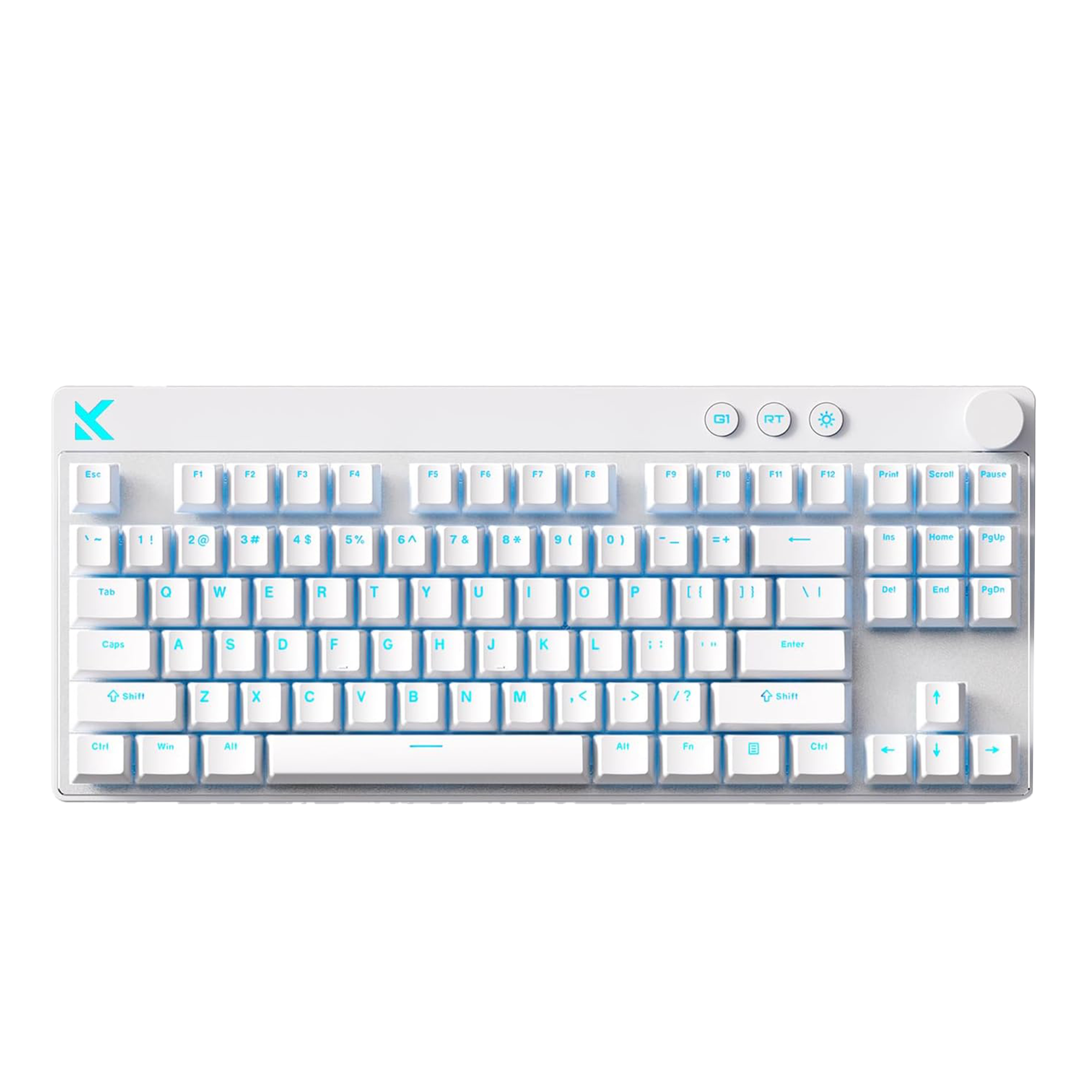 MCHOSE Mix 87 TKL (E-Sports) White Wired Gaming Keyboard Magnetic