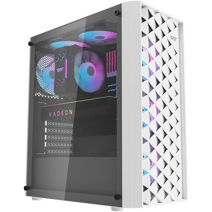 Darkflash DK351 ATX/M-ATX/ITX Gaming PC Case With Pre-installed 4 ARGB Case Fans - كيس