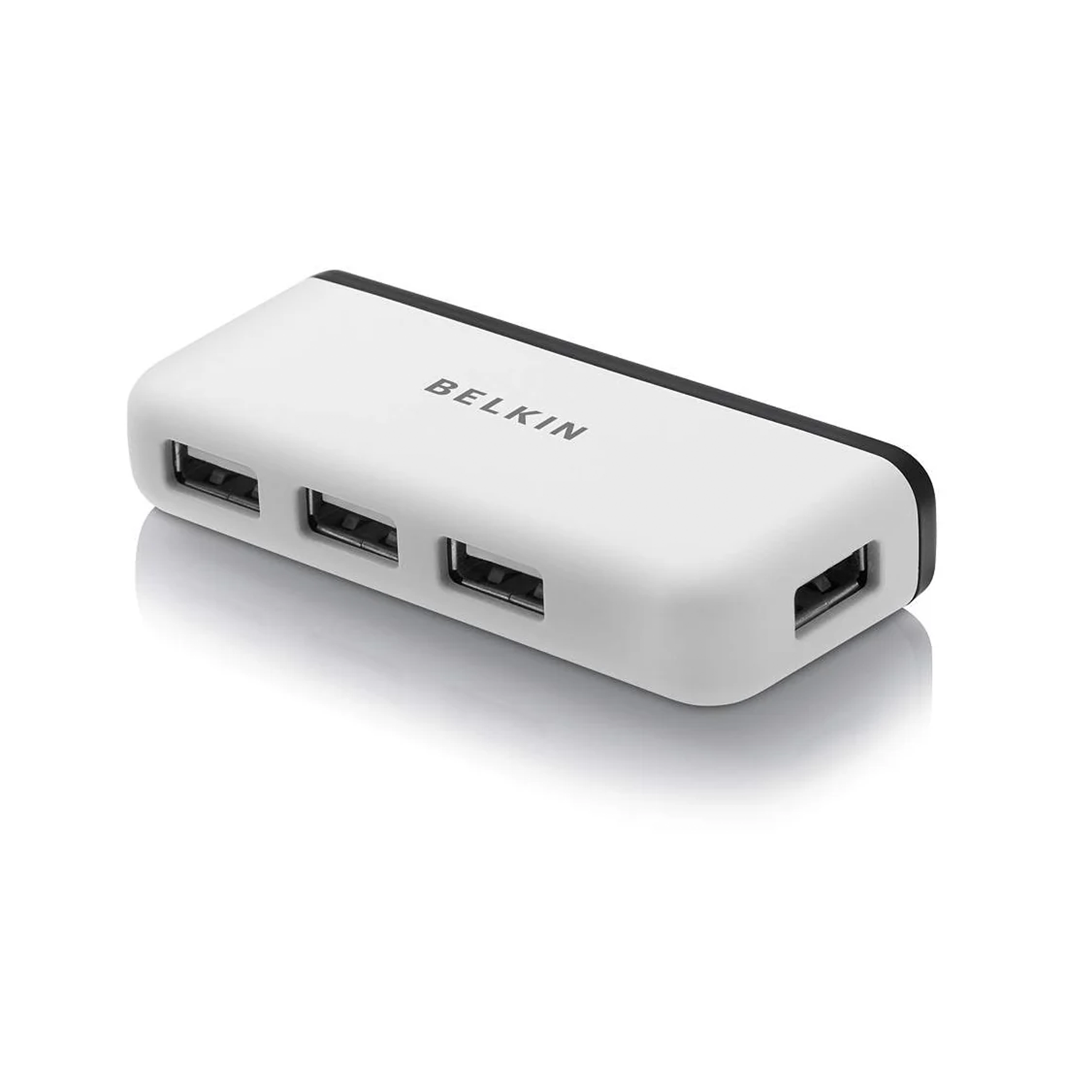 Belkin Travel USB 2.0 Hub (4-Port), White - موزع يو اس بي Belkin Travel USB 2.0 Hub (4-Port), White - موزع يو اس بي