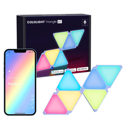 Lifesmart Cololight RGB Triangle Light Starter Kit | 6 Pcs - إضاءة