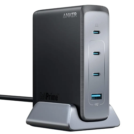 Anker Prime Multi-Device | 240W | Fast Charging GaN Desktop Charger | 4 Port | for MacBook Pro/Air, iPhone 16/15 Series, iPad Pro, Dell XPS, Galaxy S24/S23, Huawei, Xiaomi, Apple Watch, Vivo and More - باور ستيشن