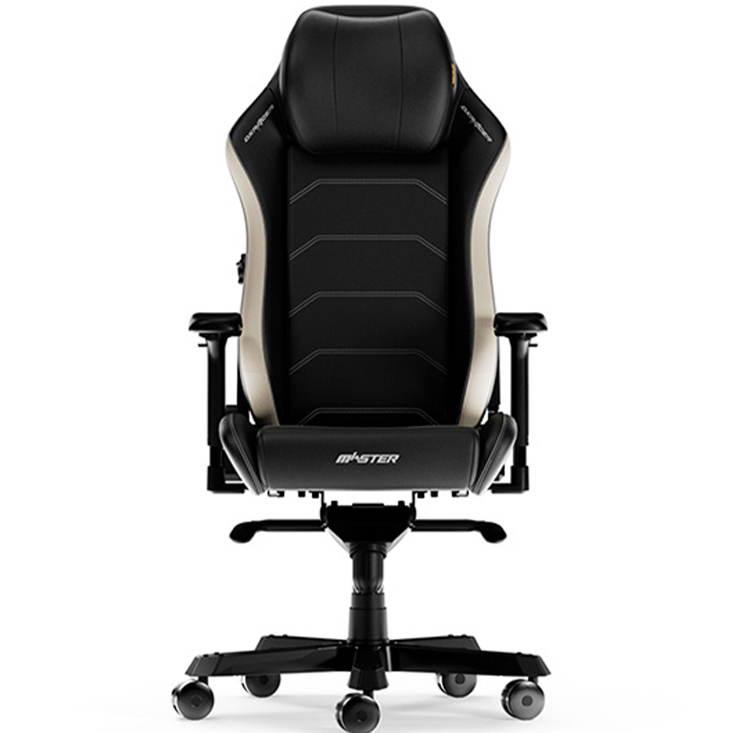 DXRacer Master Series Gaming Chair  Size XL, Microfiber  Upholstery, Black & White  - كرسي اسود و ابيض