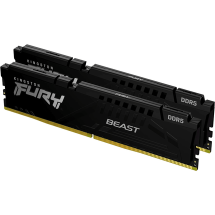 Kingston FURY Beast Black 16GB (2x8GB) 6000MT/s DDR5 -الذاكرة العشوائية