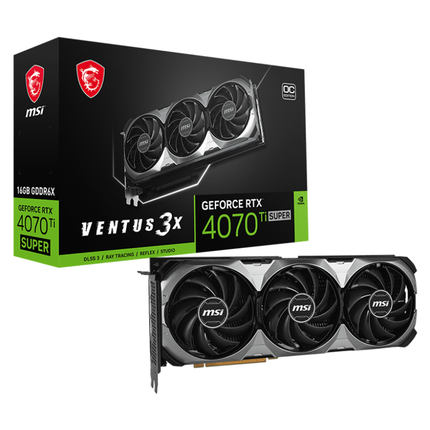 MSI GeForce RTX™ 4070 Ti SUPER 16G GAMING Ventus 3x OC  - كرت شاشة