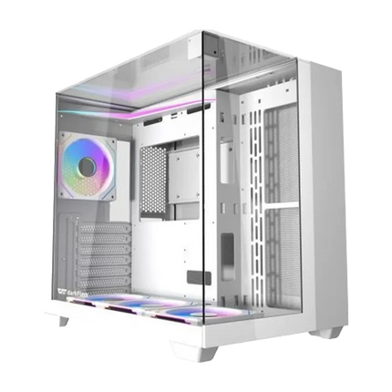 Darkflash TH285 ATX case - 4 ARGB fans - white - كيس