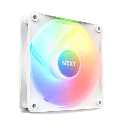 NZXT F120 Core RGB Series مروحة واحدة باللون الأبيض - روحه آر جي بي أبيض 