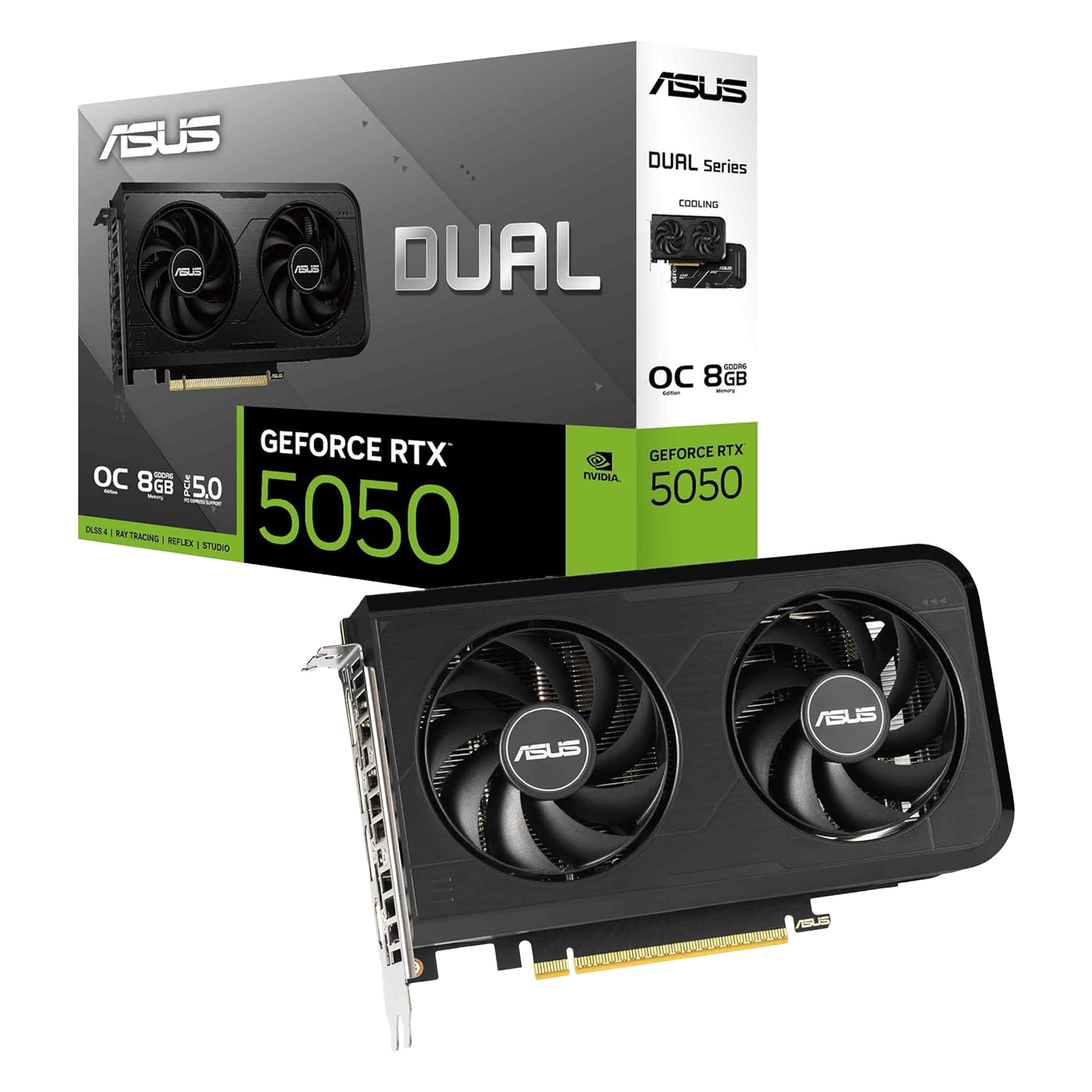 ASUS Dual GeForce RTX 5050 8GB GDDR6 OC Edition Gaming Graphics Card - كرت شاشة