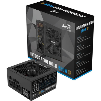 AeroCool Integrator Gold 850W 80+ Gold وحدات طاقة ATX PSU - العربات الطاقة