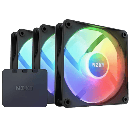 NZXT F120 Core RGB Series Triple Fan Black - مراوح آر جي بي أسود