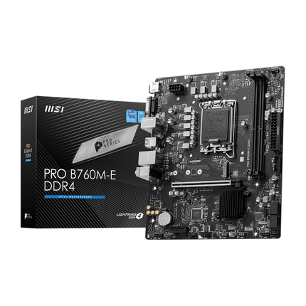 MSI PRO B760M-E DDR4, LGA 1700 Gaming Motherboard - اللوحة الام