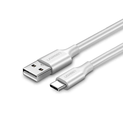 Ugreen Cable USB-A To USB- Type C 2M 3A - White -  كيبل شحن