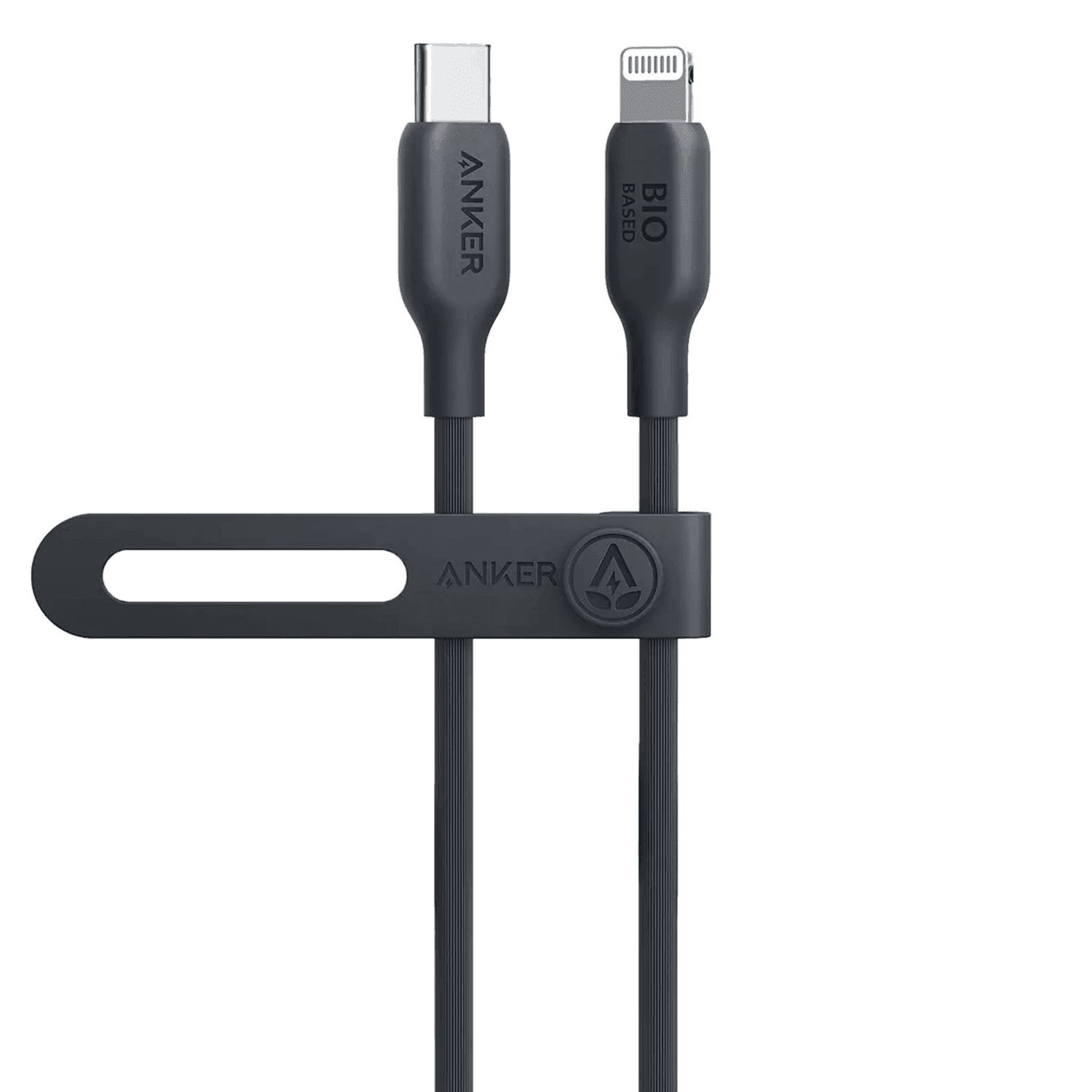 Anker 542 Power Line USB-C to Lightning cable Bio-Based 1M / 3ft For Apple iPhone - كابل شحن اسود Anker 542 Power Line USB-C to Lightning cable Bio-Based 1M / 3ft For Apple iPhone - كابل شحن اسود