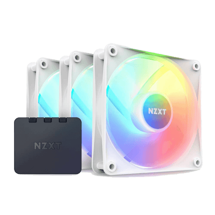 NZXT F120 Core RGB Series مروحة ثلاثية باللون الأبيض - مراوح آر جي بي أبيض