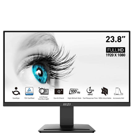 MSI Pro MP2412 , 24" FHD, 100Hz, 1ms, MSI Eye Care Technology, 16.7m Display -شاشة