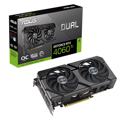 ASUS Dual GeForce RTX™ 4060 Ti EVO OC Edition 16GB GDDR6 - كرت شاشة 