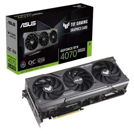 ASUS TUF Gaming GeForce RTX™ 4070 SUPER 12GB GDDR6X OC Edition مع DLSS 3 - كرت شاشة 