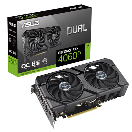 ASUS Dual GeForce RTX™ 4060 Ti EVO OC Edition 8GB GDDR6 - كرت شاشة 