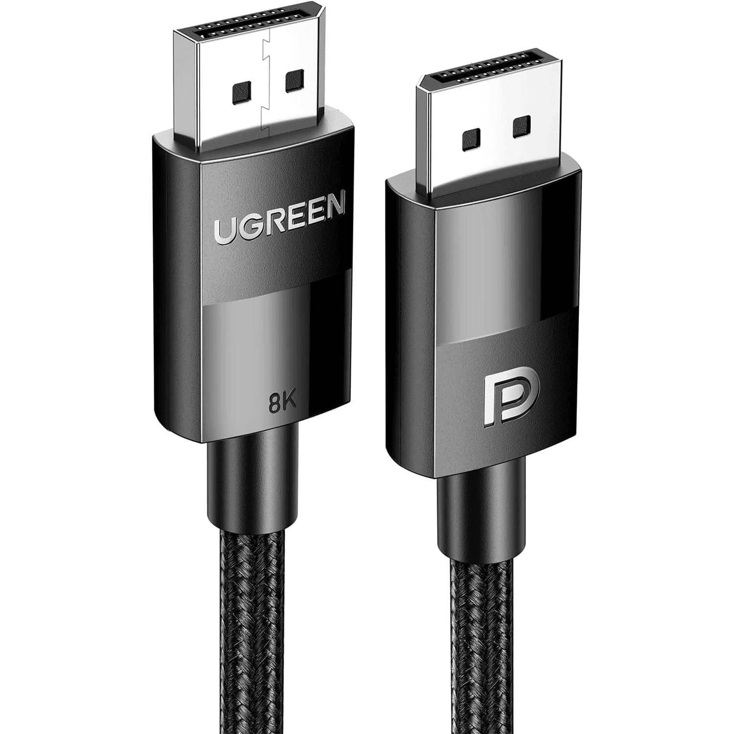 UGREEN DisplayPort 1.4 Male to Male 8K Cable - 2M - كيبل UGREEN DisplayPort 1.4 Male to Male 8K Cable - 2M - كيبل