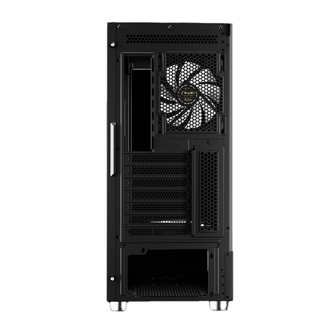 Gamdias Atlas E1 Seamless Aesthetics Mid-Tower Case - Black - كيس مع شاشه