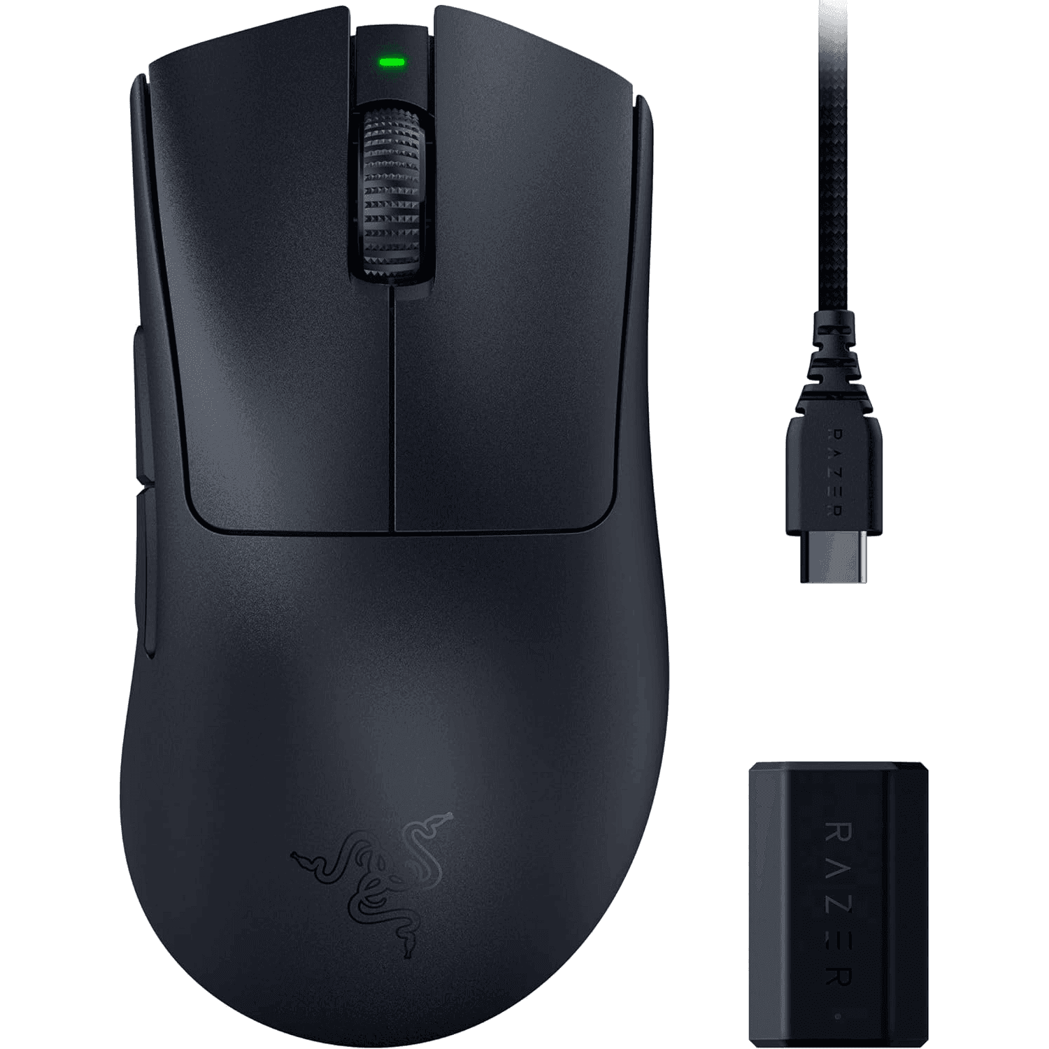 Razer DeathAdder V3 Pro Wireless Gaming Mouse + Hyperpolling Wireless Dongle - ماوس احترافي Razer DeathAdder V3 Pro Wireless Gaming Mouse + Hyperpolling Wireless Dongle - ماوس احترافي