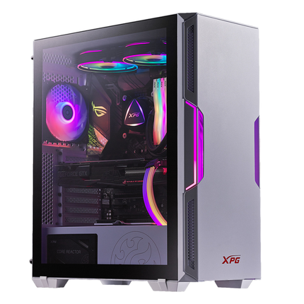 XPG STARKER Mid Tower Gaming Case - white -  كيس أبيض