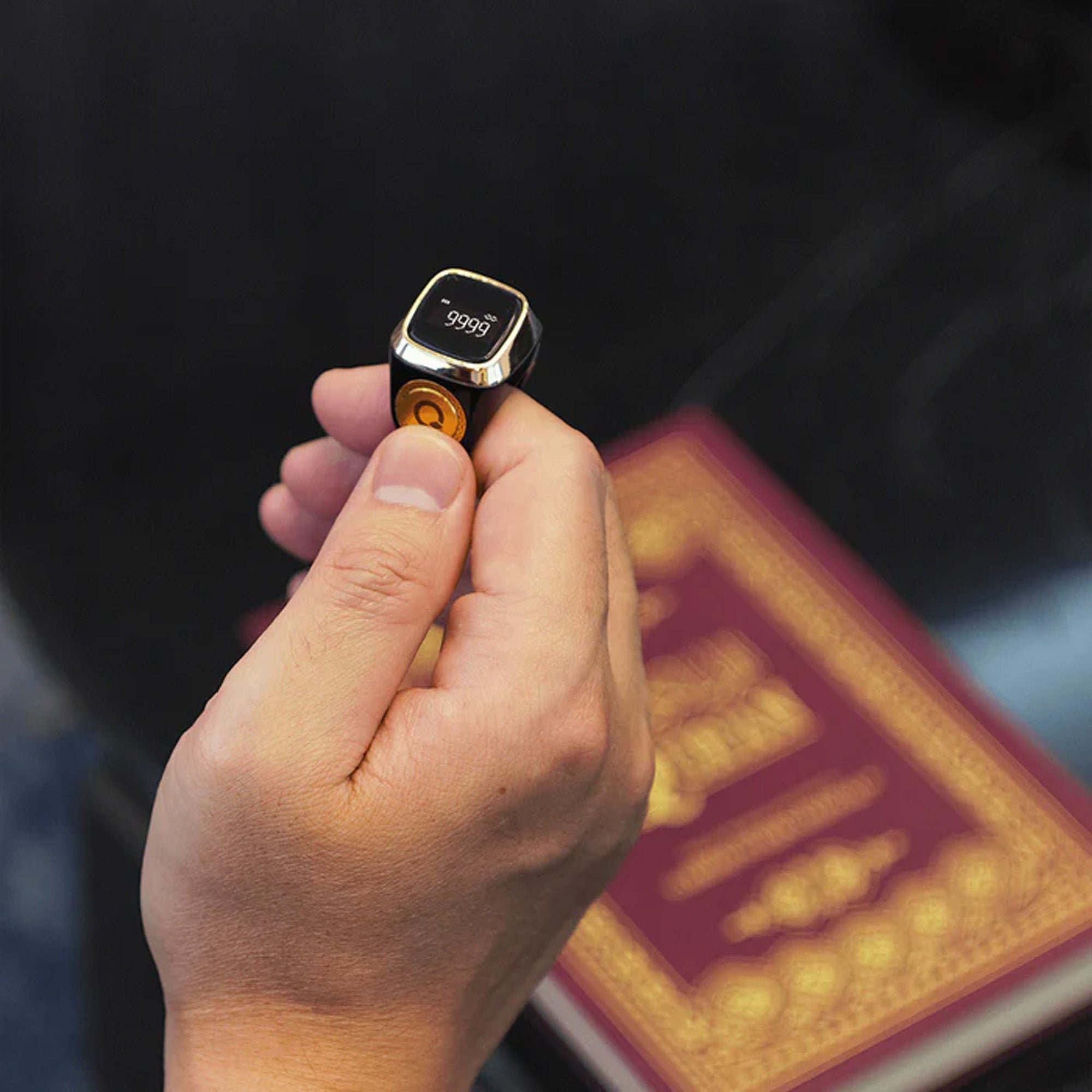 Smart Zikr Ring 20mm Black - خاتم تسبيح