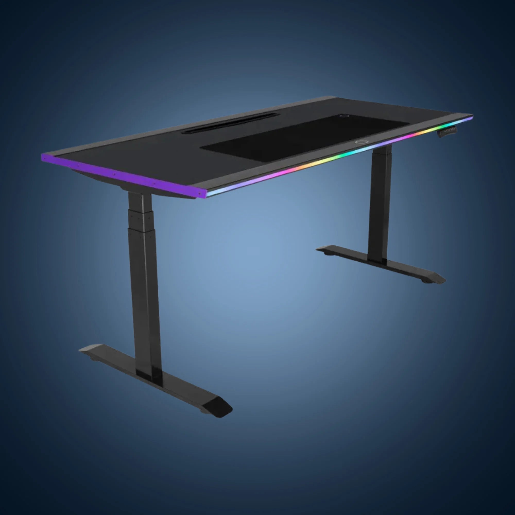Epic Gamers Elite Hydraulic Gaming Table RGB 160×60×125cm - Black - طاولة قيمنق