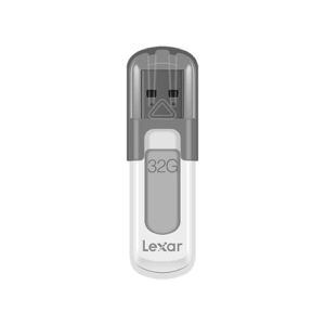 Lexar JumpDrive V100 32GB USB 3.2 Gen 1 Flash Drive, Gray - فلاش ذاكرة