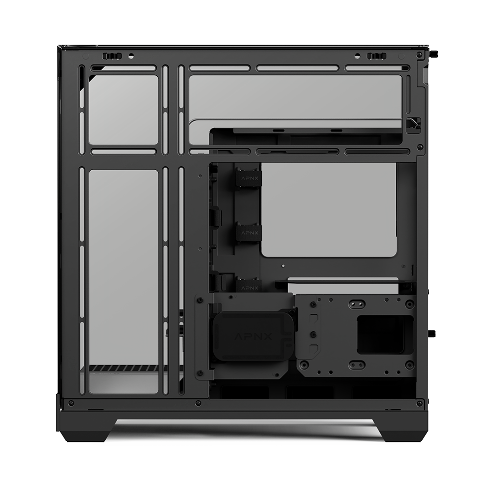 APNX V2 Black premium PC case for high-performance systems - كيس
