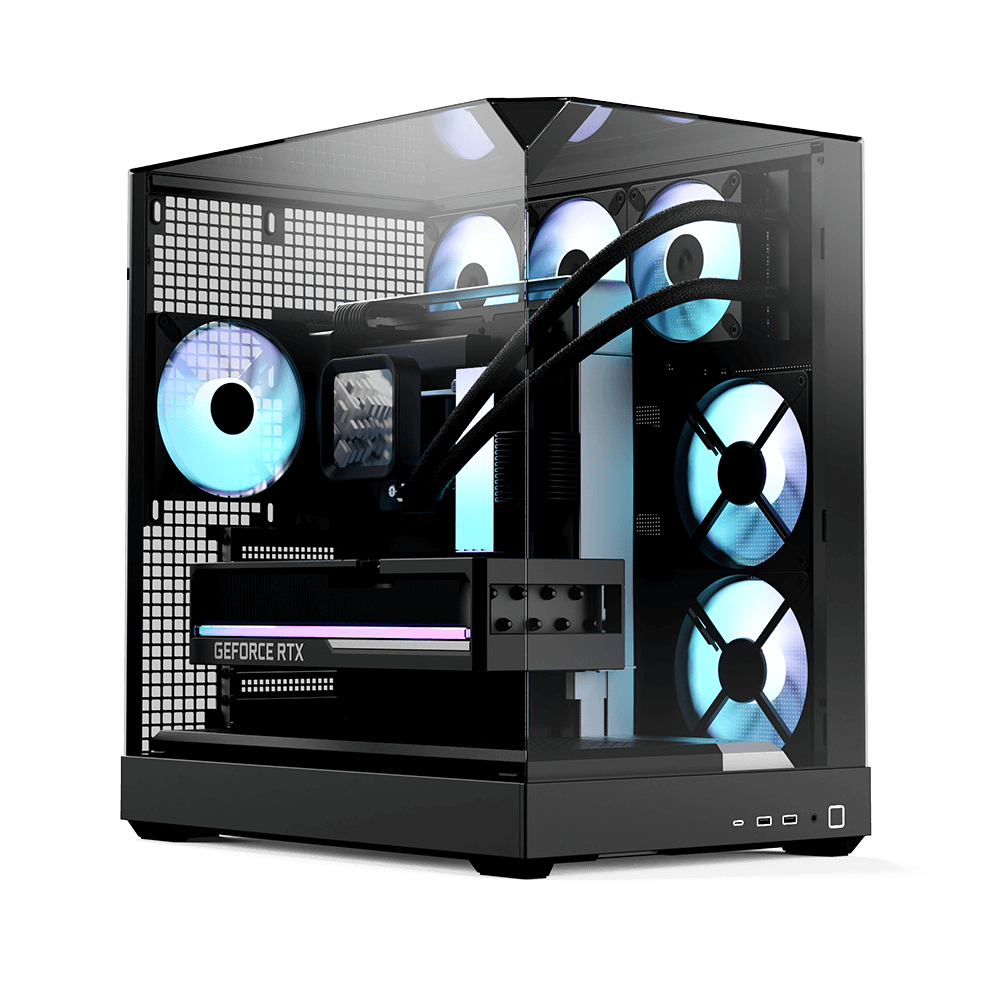 APNX HAVN V2 Black premium PC case for high-performance systems - كيس