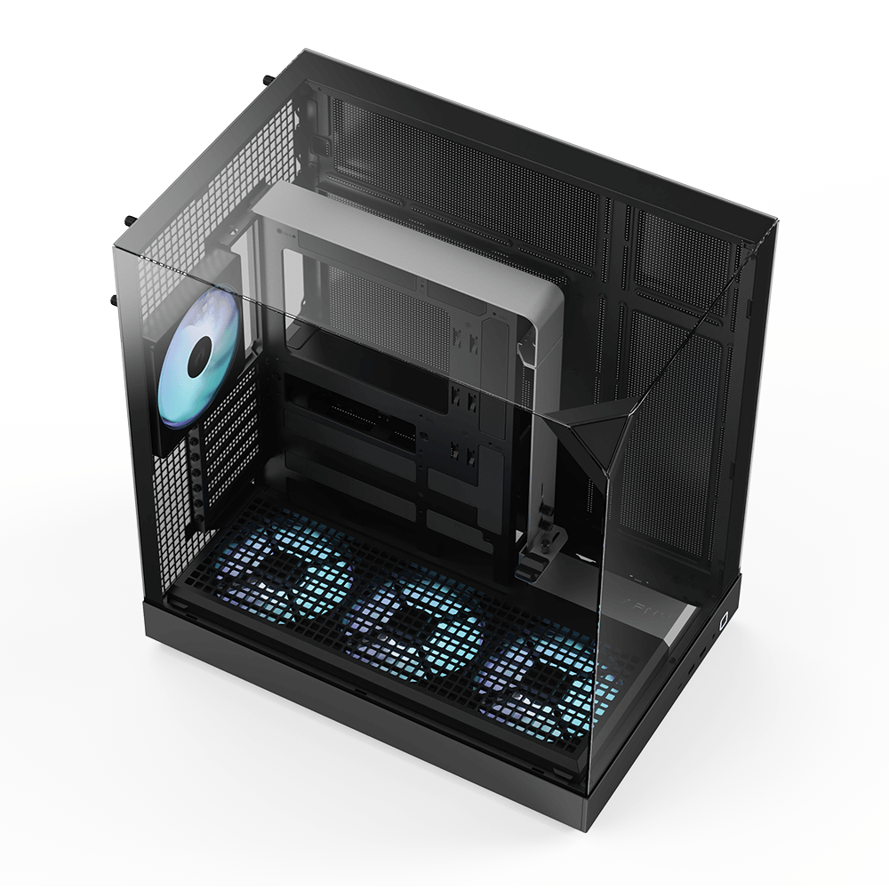APNX V2 Black premium PC case for high-performance systems - كيس